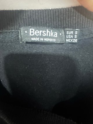 Sudadera Bershka negra con estampado Venice Dreams