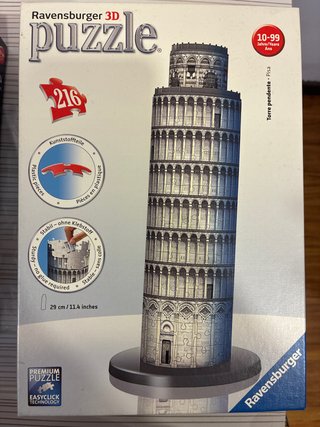 Puzzle 3D Ravensburger Torre de Pisa 216 piezas