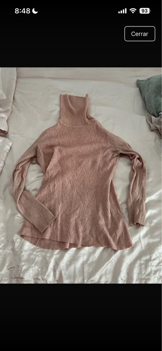 Jersey rosa cuello alto