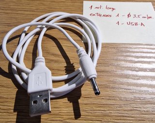 Cables Jack 3.5 y 2 mm_USB_USB Mini_Jack rosaverde