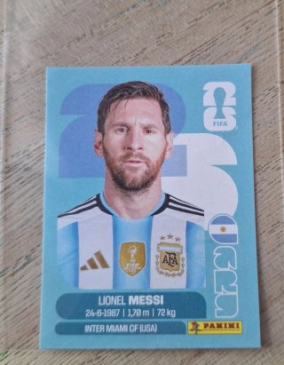 Cromo Messi Panini Mundial 2026