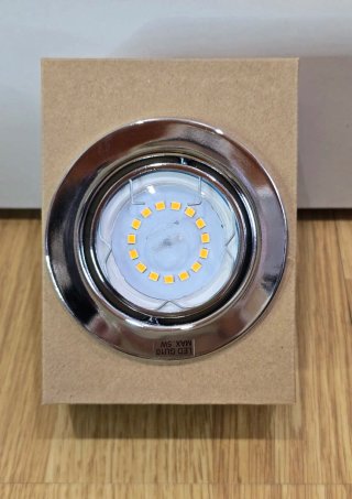 Focos LED Brilo Cromados 3uds