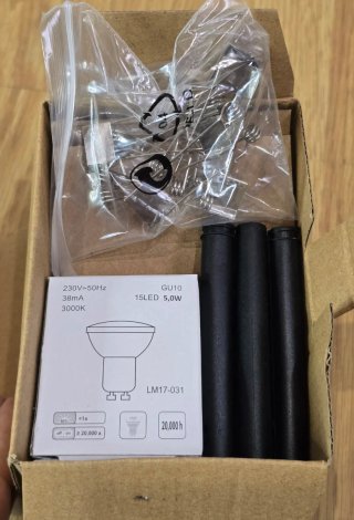 Focos LED Brilo Cromados 3uds