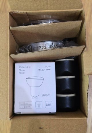Focos LED Brilo Cromados 3uds