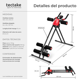 aparato para entrenamiento de abdominales con consola negro