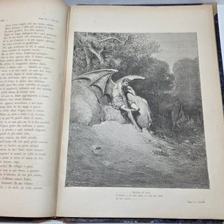Libro Antico 1881 Il Paradiso Perduto Milton Doré