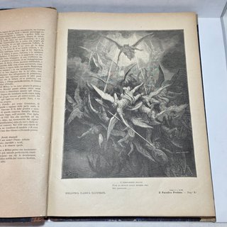 Libro Antico 1881 Il Paradiso Perduto Milton Doré