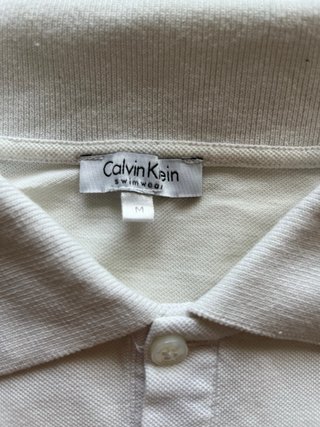 Polo Calvin Klein Blanco Talla M  Original