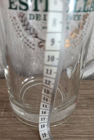 2 Jarras Cerveza Estrella Levante Cristal (0.5l)