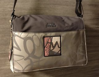 Bolso Anekke gris y multicolor