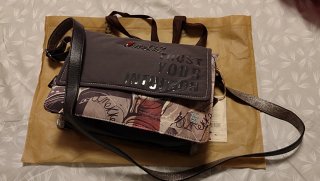 Bolso Anekke gris y multicolor