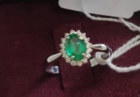 Anillo Esmeralda Natural y plata de ley 925