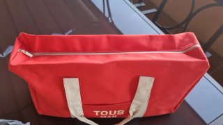Borsa da spiaggia Tous uomo rossa e pochette