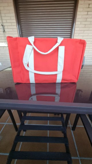 Borsa da spiaggia Tous uomo rossa e pochette