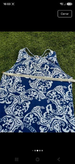 Vestido Veraniego Surkana Azul y Blanco