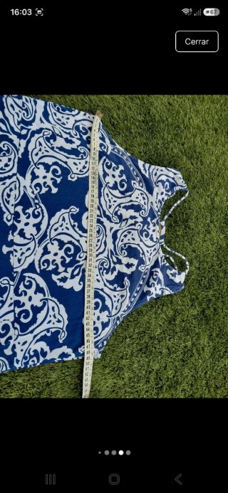 Vestido Veraniego Surkana Azul y Blanco