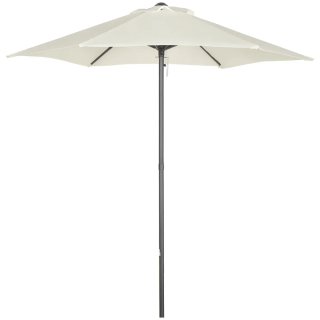 Sombrilla de terraza mástil aluminio beige