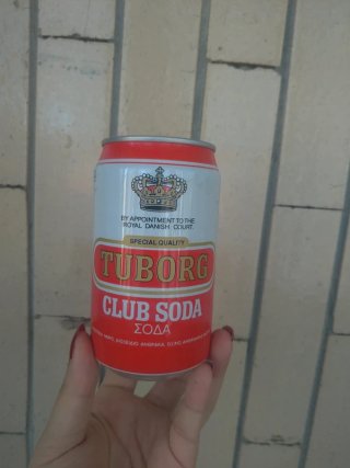 Lattina Tuborg Club Soda anni '90