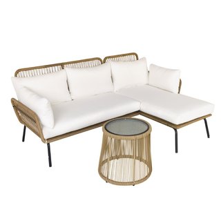 Set da Giardino in Rattan Stile Boho Chic con Diva