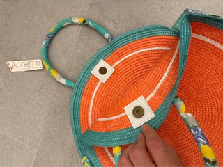 Borsa mare rotonda Vacchetti multicolore