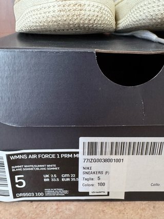 Nike Air Force 1 Beige/Bianco