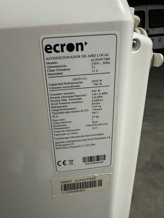Aire Acondicionado Portátil Ecron Blanco