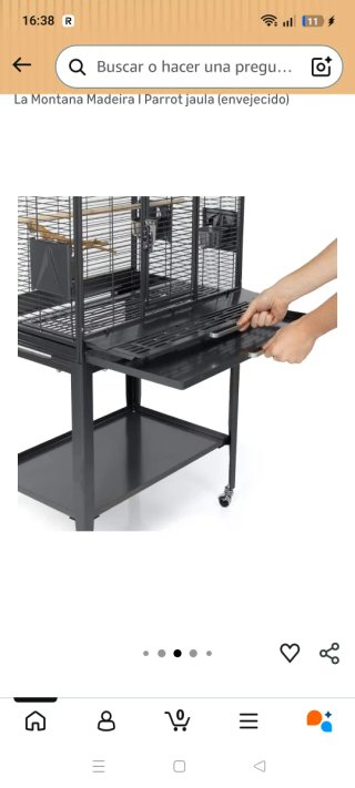Jaula grande para loros y aves grandes