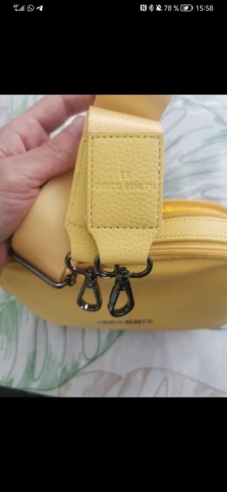 Bolso bandolera amarillo Enrico Benetti