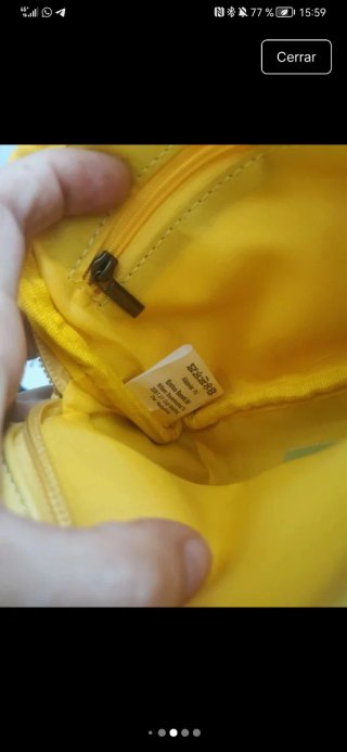 Bolso bandolera amarillo Enrico Benetti