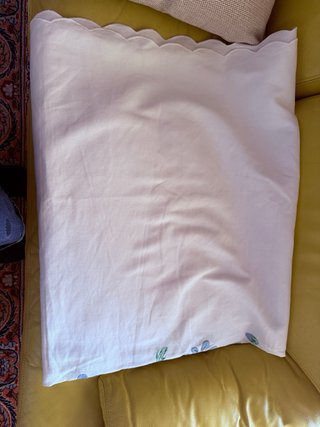 Coperta matrimoniale ricamata a mano