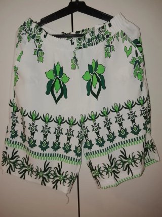 Pantalón corto estampado mujer