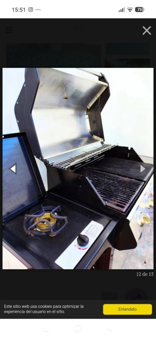Barbacoa Gas y Piedra Volcánica con Plancha