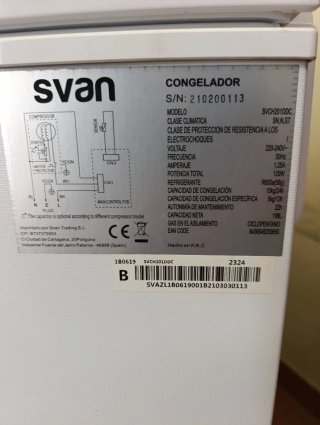 Congelador horizontal Svan