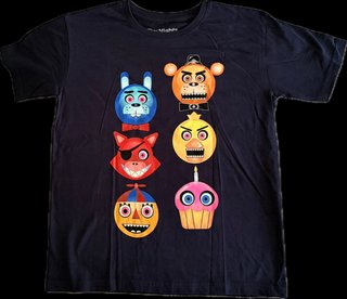 T-shirt FNAF blu scuro 9-10 anni cotone