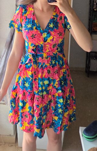 Vestido estampado floral
