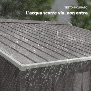 Casetta da Giardino con Doppie Porte Scorrevoli in