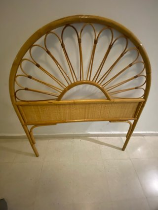 Cabecero Ratan y Mimbre Cama 90cm .