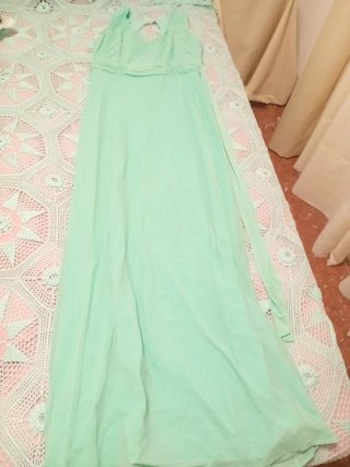 Vestido de fiesta verde