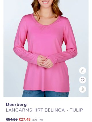 Camiseta  mujer Deerberg