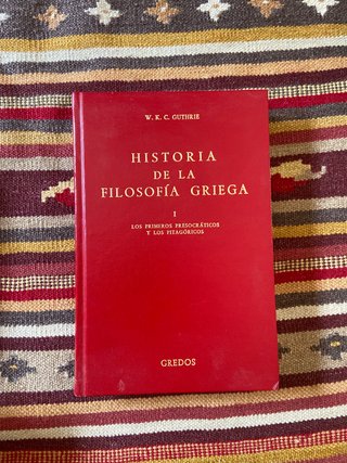 Libro historia de la filosofia griega I