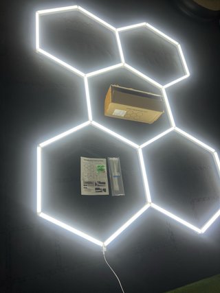 Luci LED esagonali 240x167cm