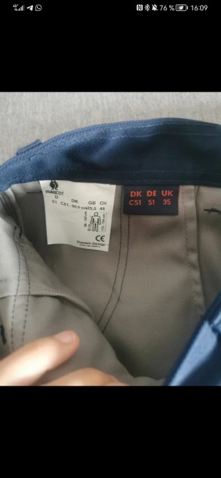 Pantalón de trabajo hombre beige y azul w31/es41
