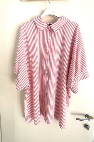 Camicia curvy a maniche corte