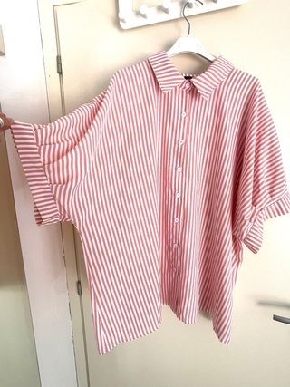 Camicia curvy a maniche corte