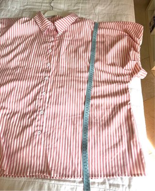 Camicia curvy a maniche corte