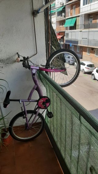 Bicicleta infantil morada