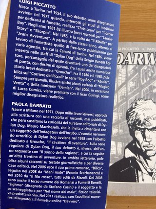 Fumetto Darwin della Bonelli
