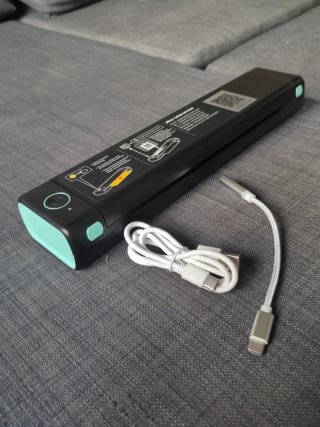 Impresora Portátil Phomemo M08F Negra térmica
