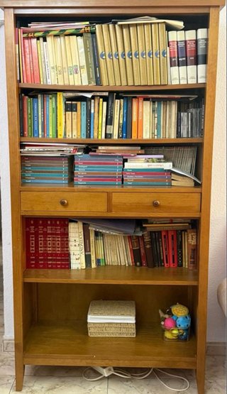 Librería madera maciza