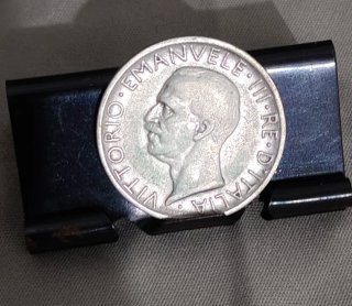 Regno d'Italia L.5 1926 Aquilotto Argento